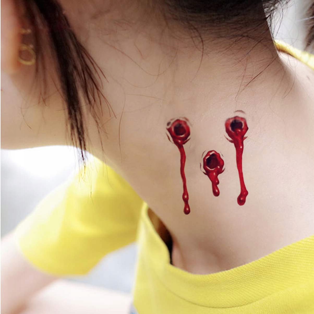 SZTUCZNE TATUAŻE KREW BLIZNY RANY NA HALLOWEEN Typ atrybut