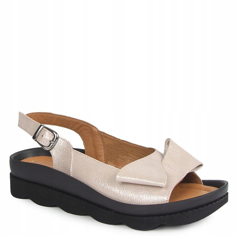 Boccato 031.1069 Pudrové Kožené Sandály 39