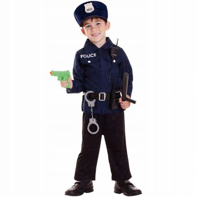 

Strój karnawał Policjant policja Bal 3-6 lat