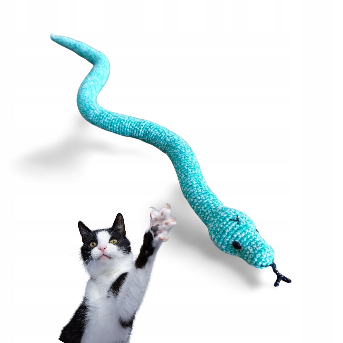 Levně Hračka pro kočky se šantou kočičí Mruu&Pruu had pro kočky