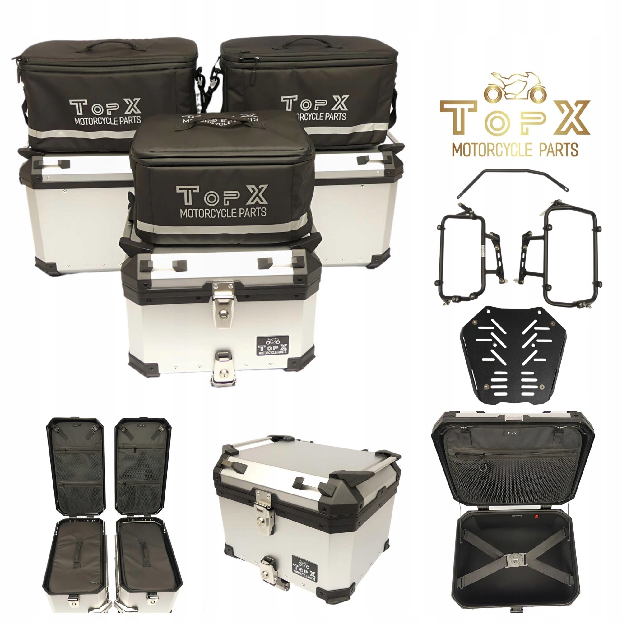 Ktm 1090 1190 1290 1050 Adventure Sada kufrů Boční rámy Alu Tašky