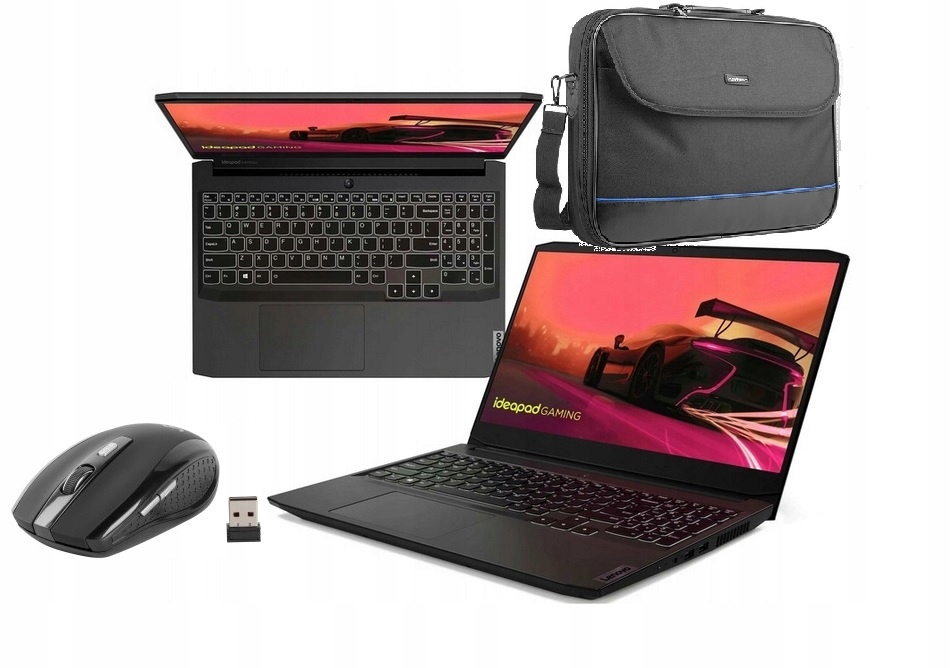

Laptop Gamingowy Lenovo 16/512 GTX1650 Torba Mysz