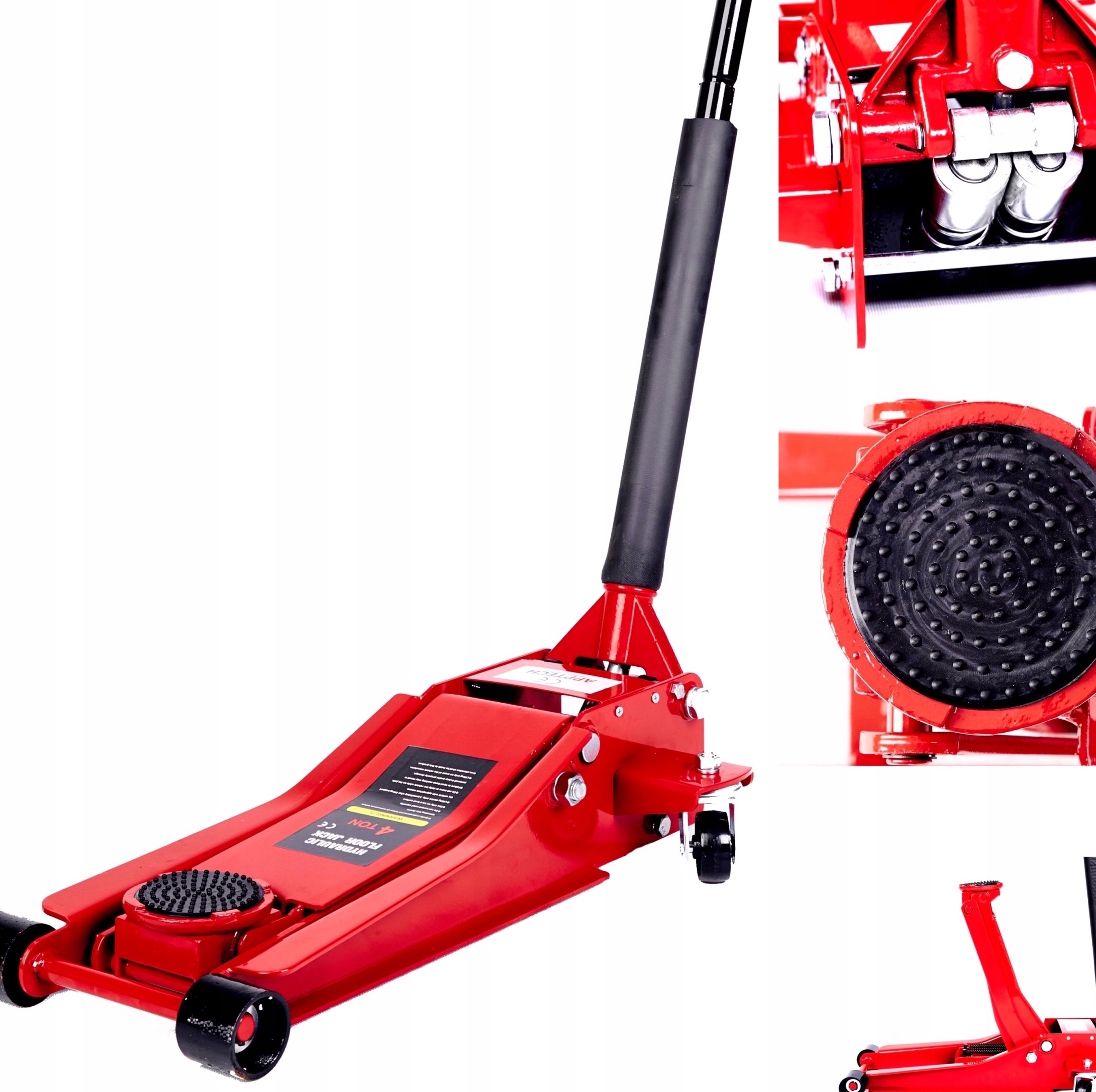 PODNOŚNIK NISKOPROFILOWY ŻABA 4T 2-TŁOK GUMA NISKI