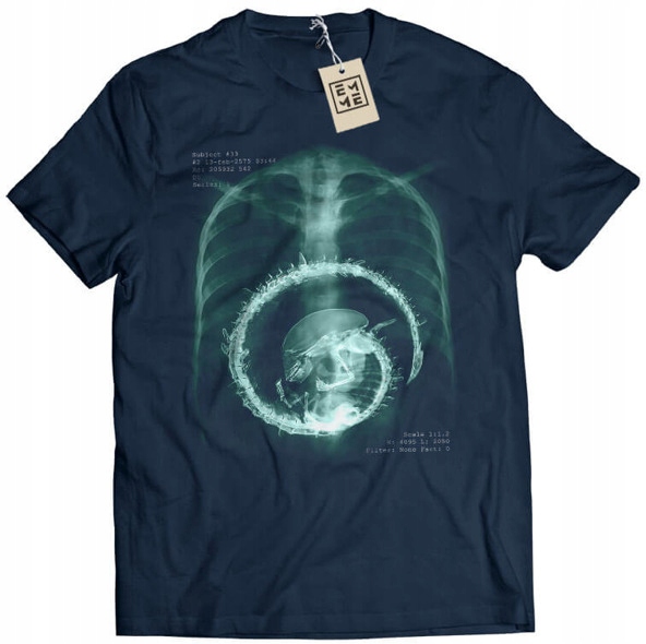 

Koszulka Alien Obcy X-ray granatowa 2XL