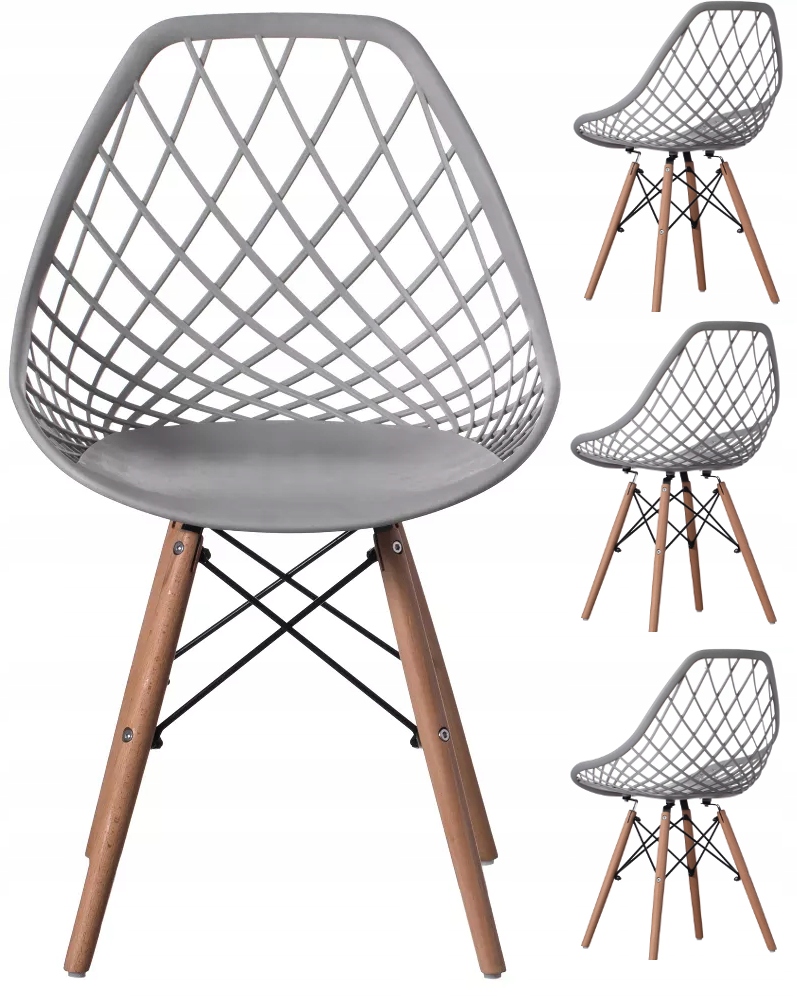 Stół 80cm Black+ 4 krzesła Skandynawskie Szerokość stołu 80 cm