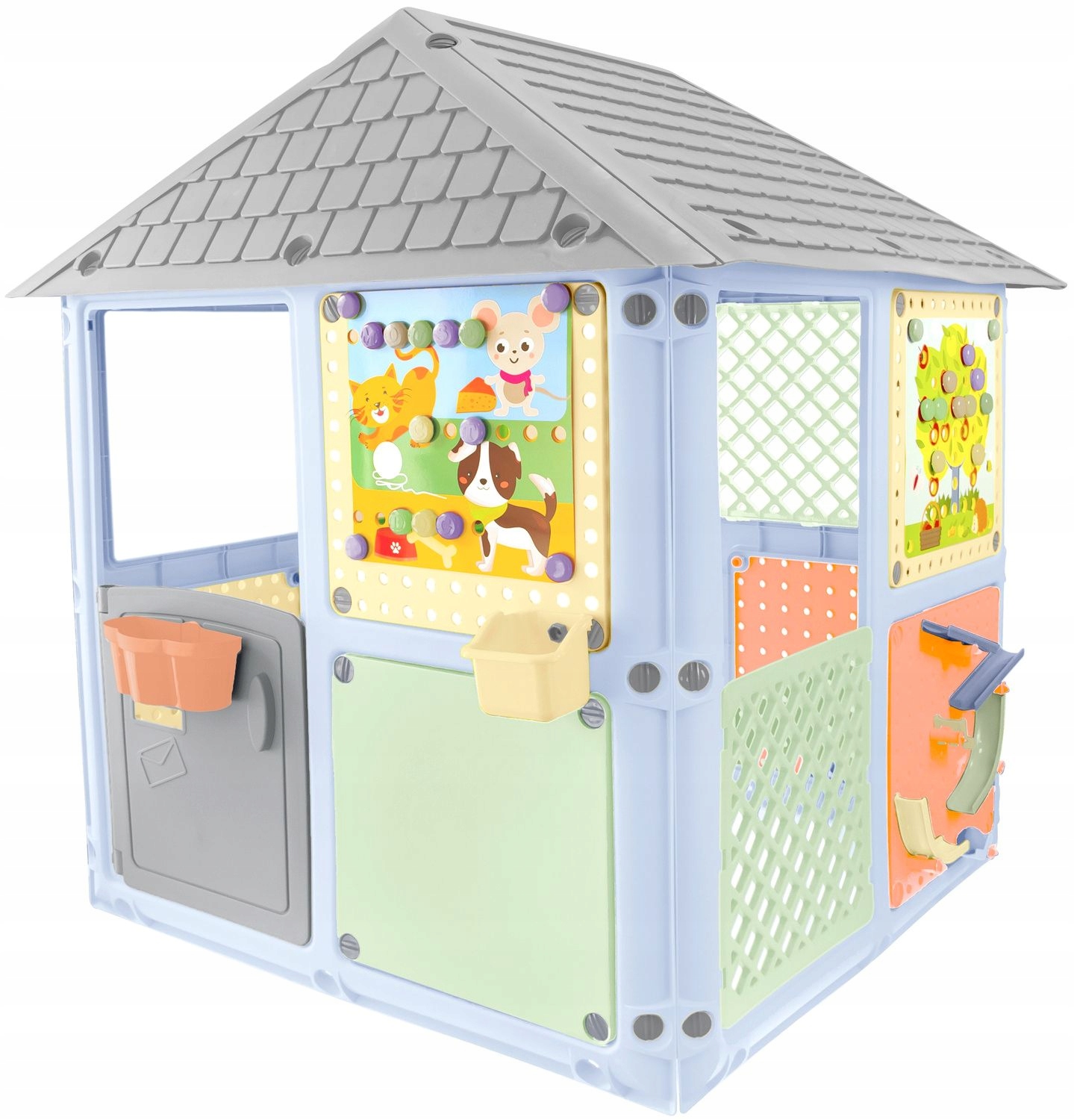 DOMEK OGRODOWY DLA DZIECI + ZJEŻDZALNIA WODNA 180cm ZESTAW SMART HOUSE 6w1 Producent Mochtoys