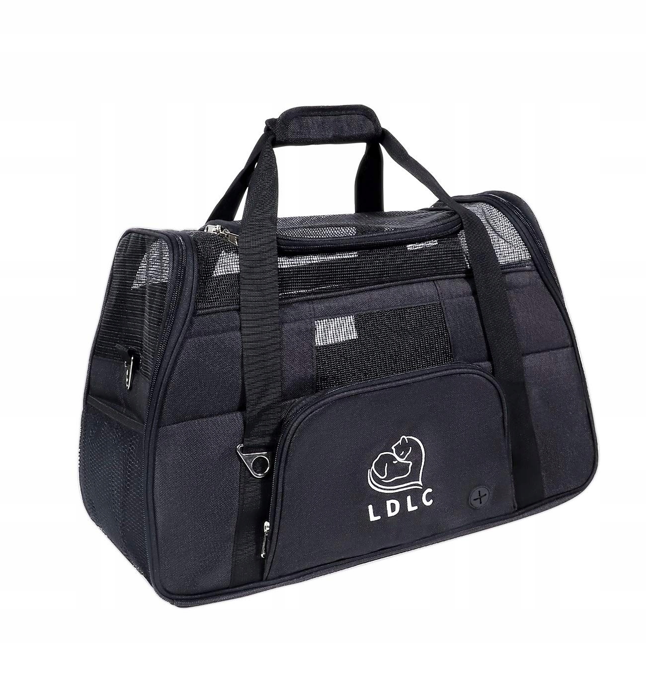 Levně Přepravka Lionto 23 cm x 23 cm x 35 cm černé