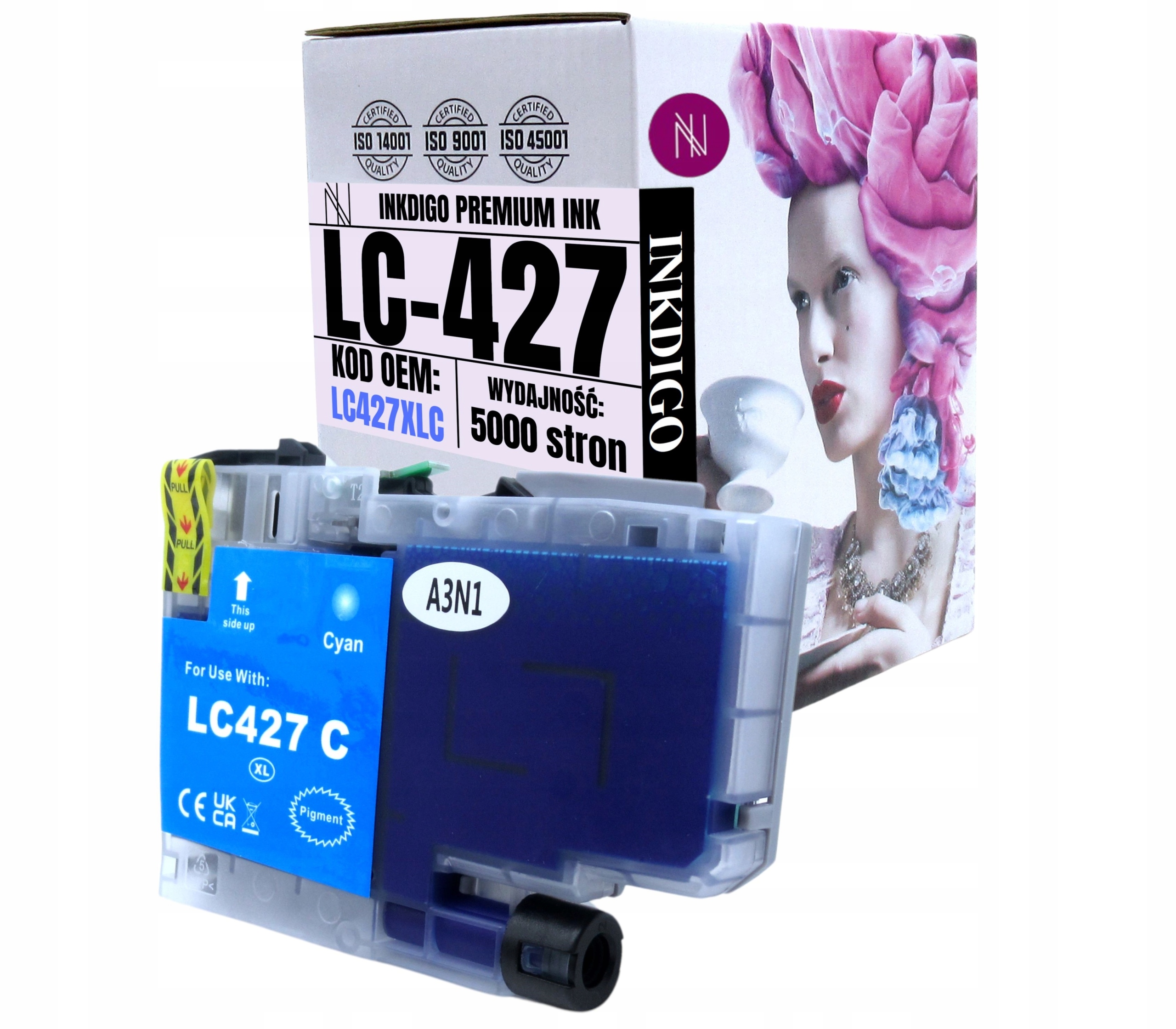 Brother MFC-J5955DW J6955D J6959DW Náhradní Inkoust LC-427C XL