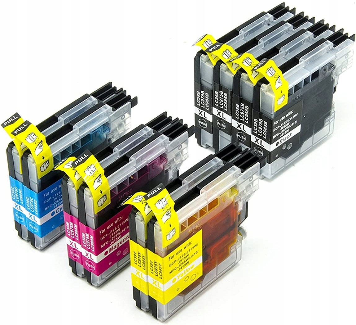 

10x Tusze Do LC985 J125 J315W J220 J415 J515 J140W
