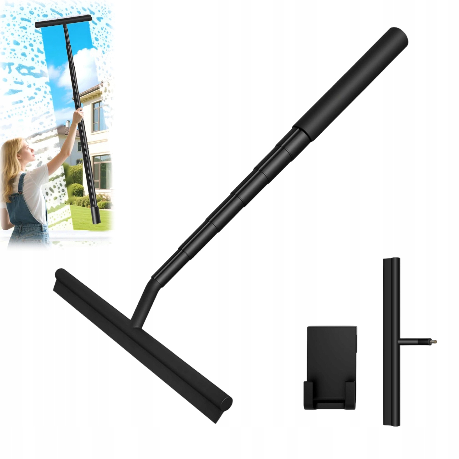 Levně Stěrka Na Vodu, Pára Skel Okenních Zrcadel, Černá