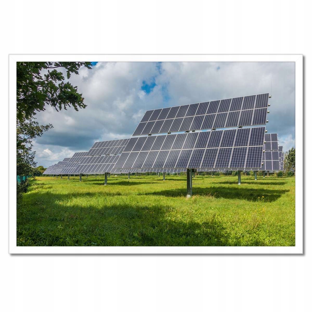 Plakáty v rámu 60x40 Fotovoltaické panely Sun