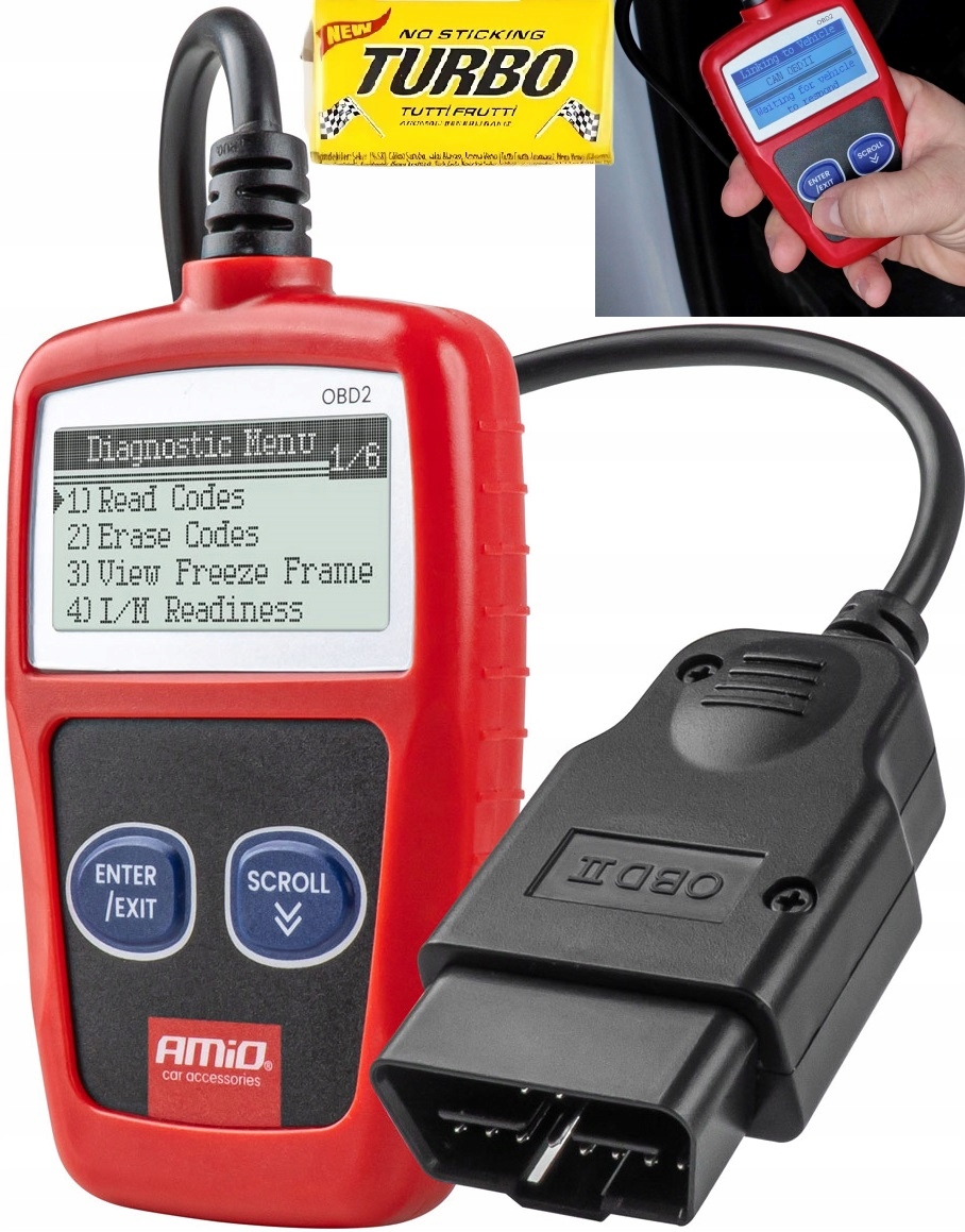 Skaner tester interfejs diagnostyczny AMiO OBD2 diagnozowanie pojazdów auta