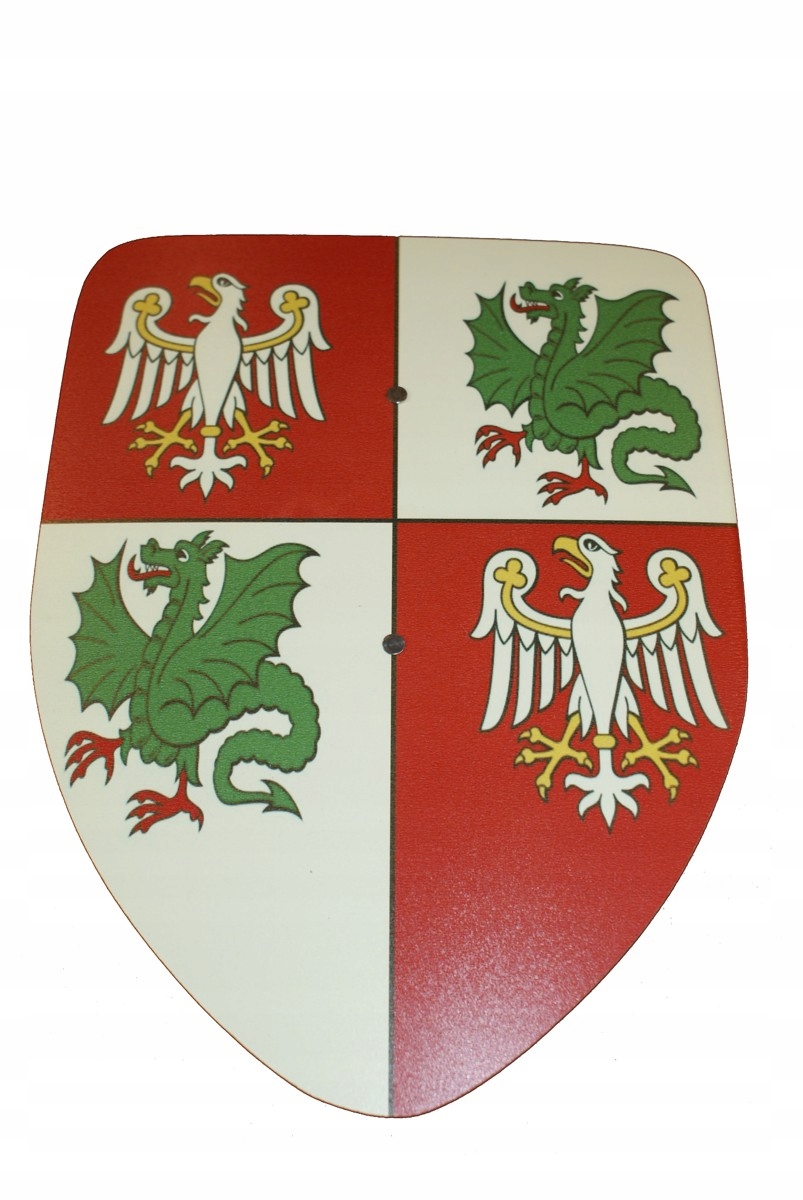 

Tarcza rycerska strój rycerz orzeł smok