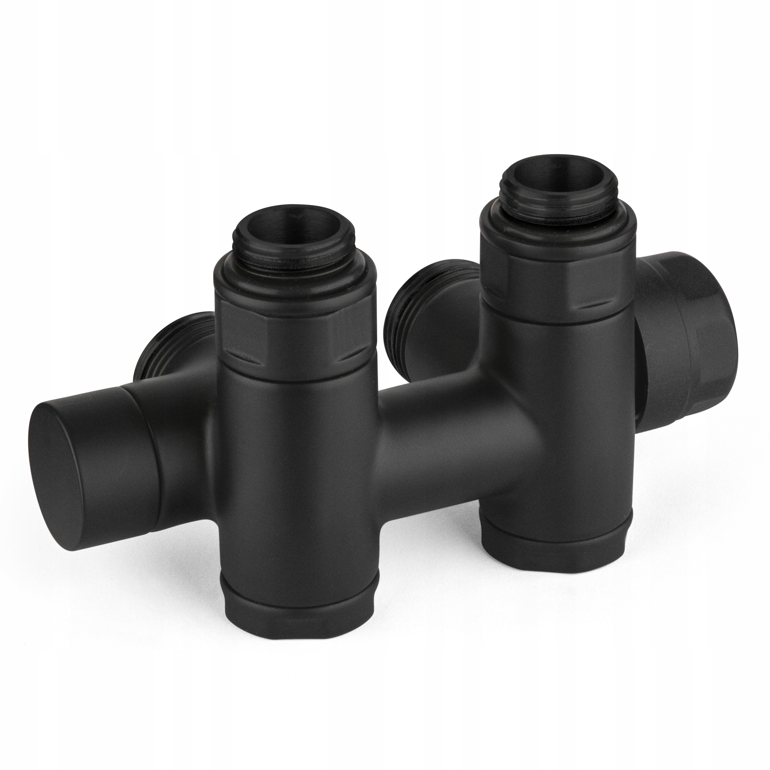 Termostatický ventil H pre kúpeľňový radiátor pod ohrievač 1/2x3/4 Čierny