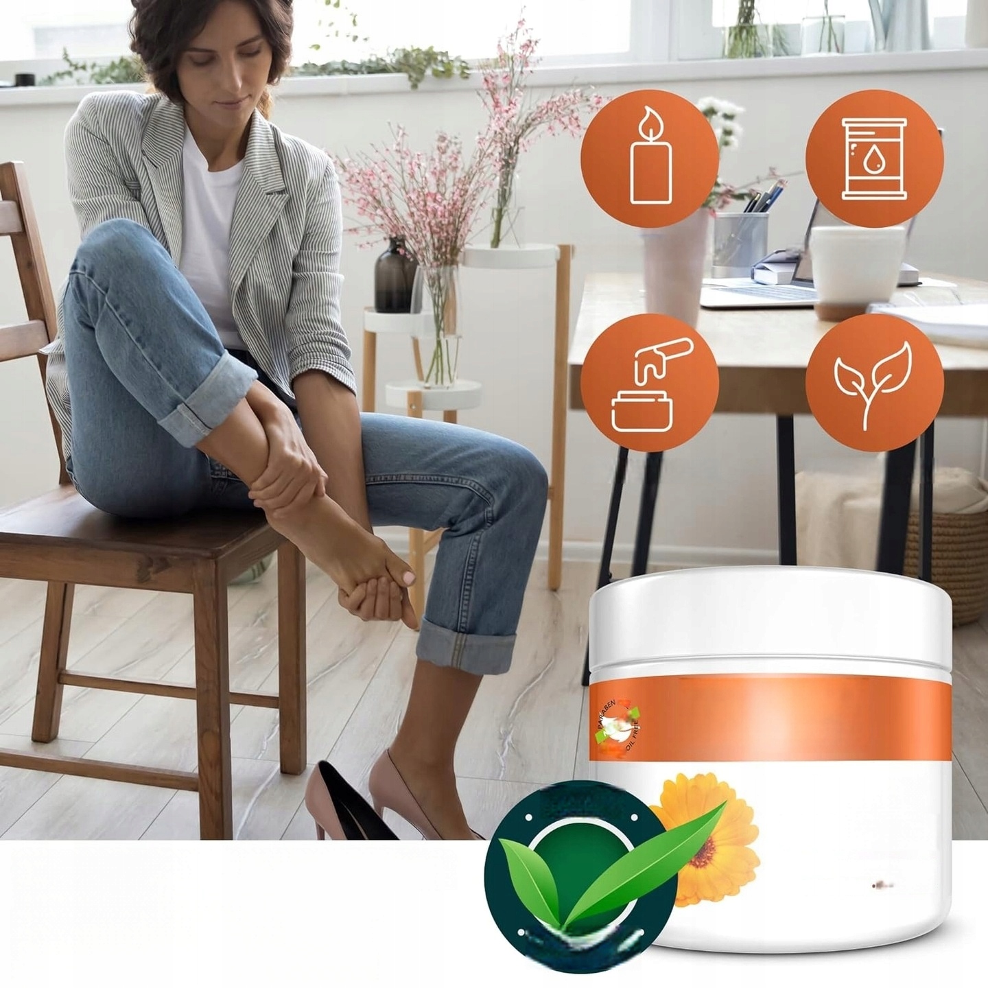 ŻEL DO STÓP 5KIND NATURALNY CHŁODZĄCY BALSAM MAŚĆ NATURALNY KREM 300ML Rodzaj żel