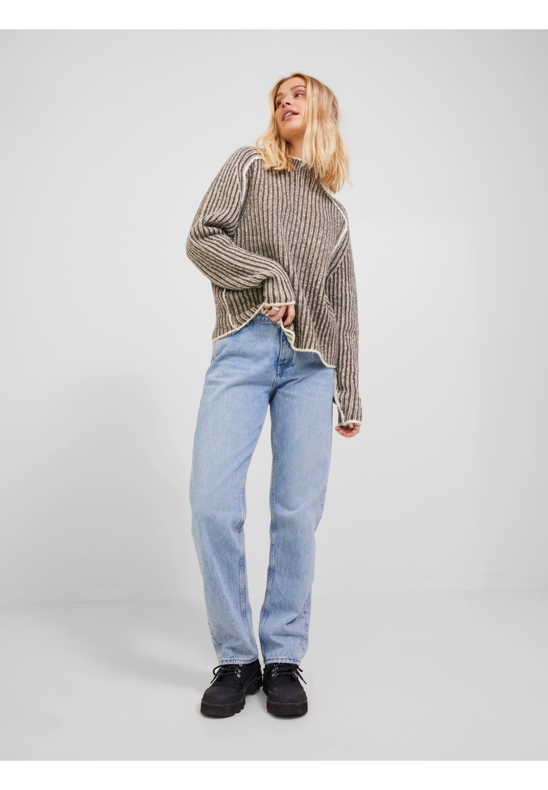 Jednoduchý pruhovaný svetr Jxmaghna Jjxx Xs