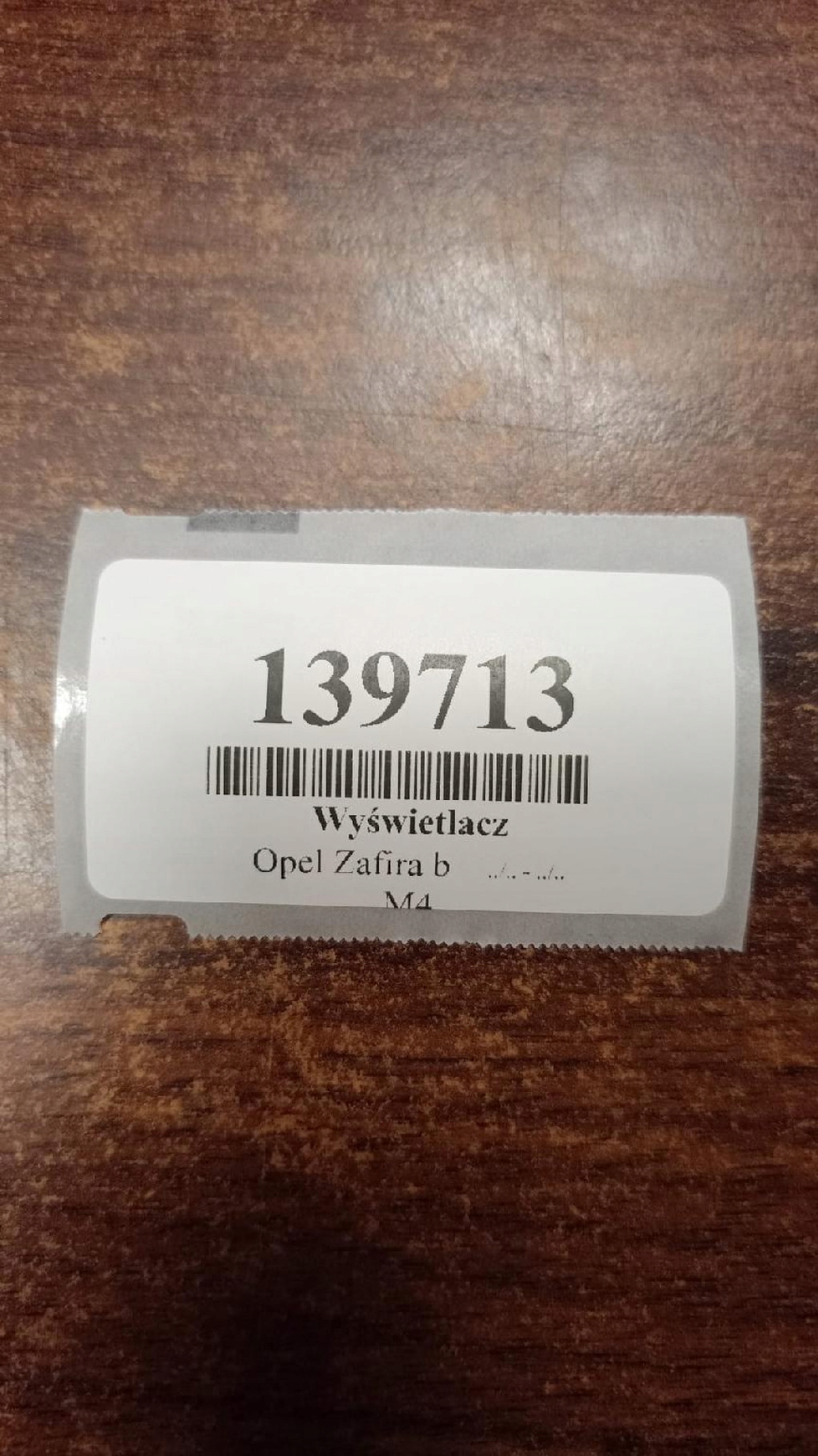 OPEL ZAFIRA B display 13238548