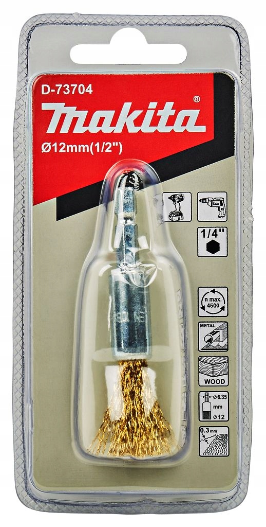 

Druciana Szczotka Mosiężna Makita D-73704 12 mm