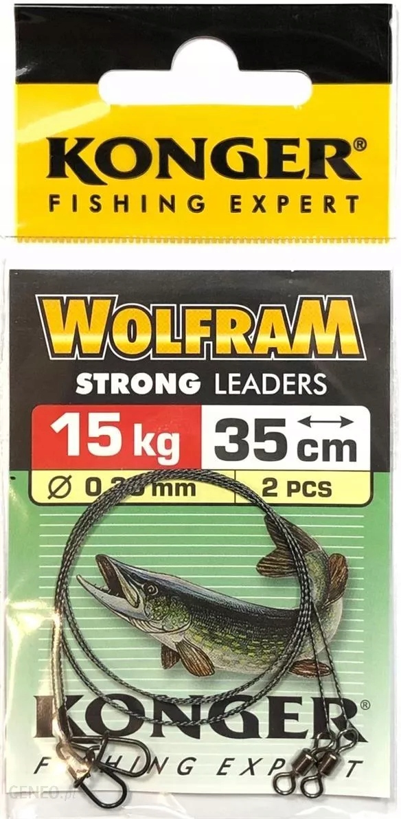 

Konger Przypony Wolframowe 35cm/15kg (2 szt.)