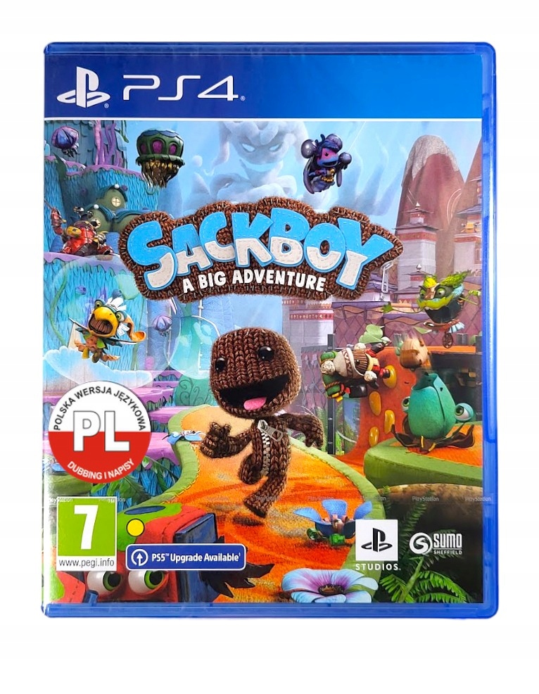 Sackboy Wielka Przygoda PS4 PS5 Upgrade Płyta Polska Wersja
