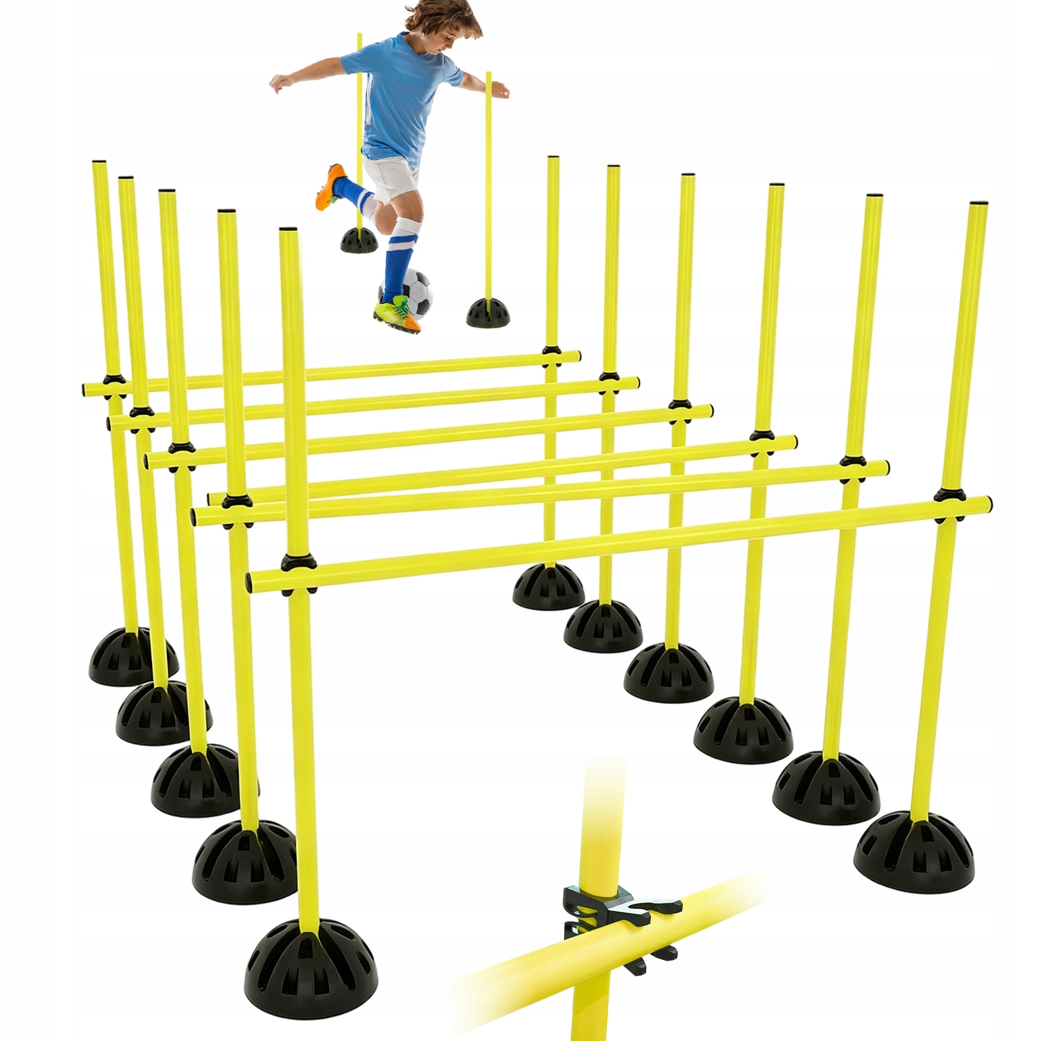 Sada Pro Trénink Rychlosti, Sloupky, Sada S Tyčkami 1 M A Základnami