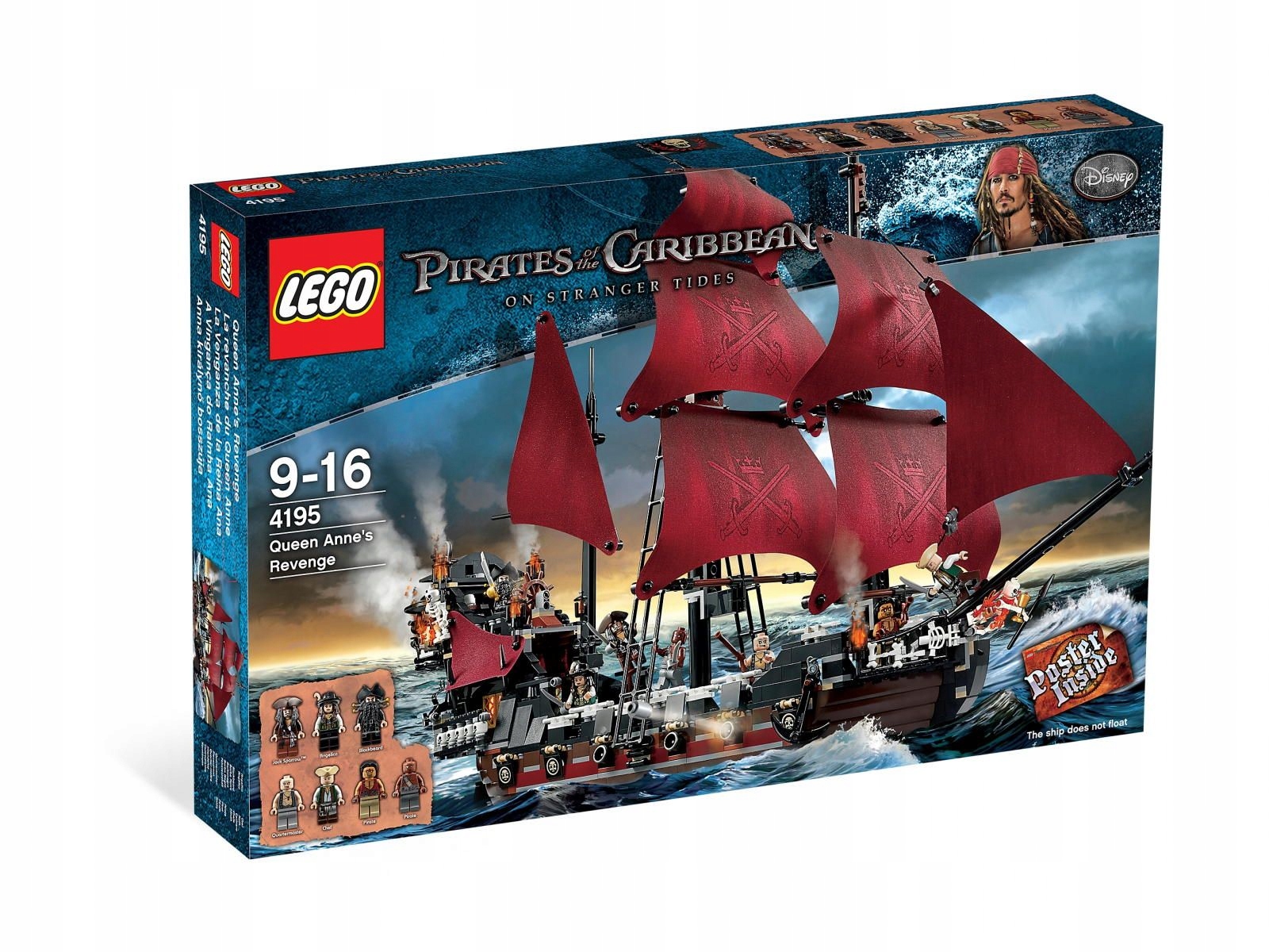Lego 4195 Pirates of the Caribbean Zemsta Królowej Anny