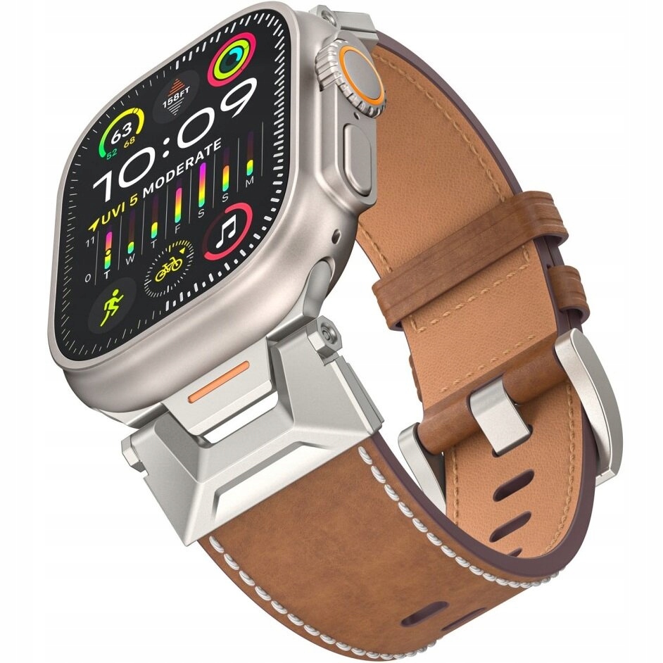 Kožený Řemínek Pro Apple Watch 4/5/6/7/8/9/10/SE Ultra 1/2 42/44/45/46/49MM