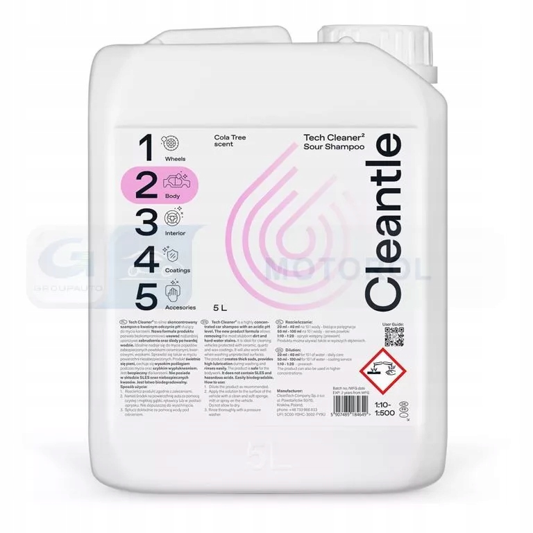 CLEANTLE TECH CLEANER 5L COLA TREE SCENT