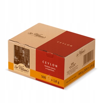 1x 900g Sir William's Herbata Tea Ceylon 500 saszetek x 1,8g
