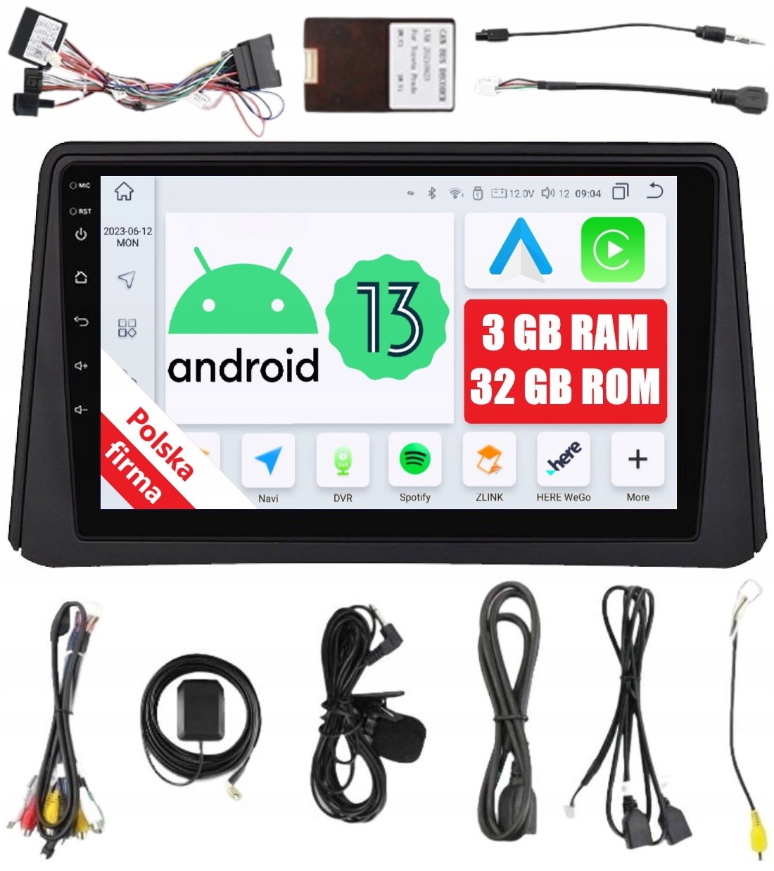 Rádio 2DIN Navigace Android Opel Mokka 1 A Dsp Carplay 3/32 Gb