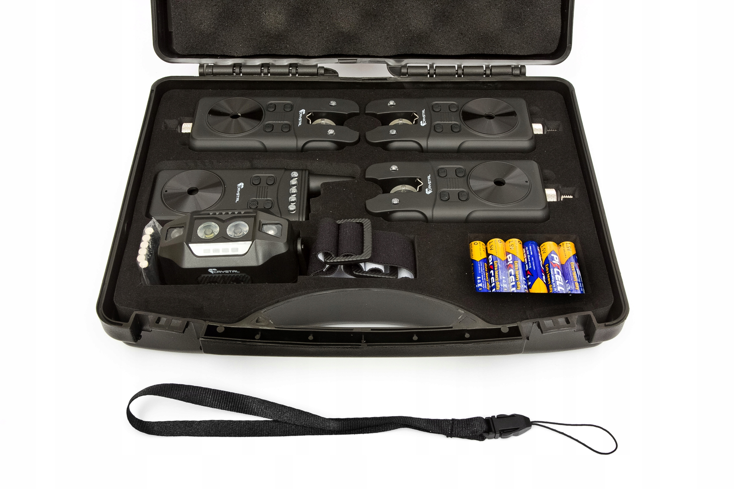 Sygnalizatory bran 3+1+1L Crystal Rf 698 Black Plus. Latarka czołowa