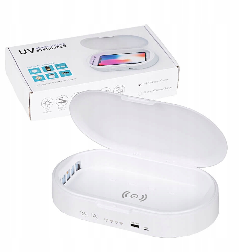 Delta lampa Uv-c sterylizator telefonów wireless charge aroma