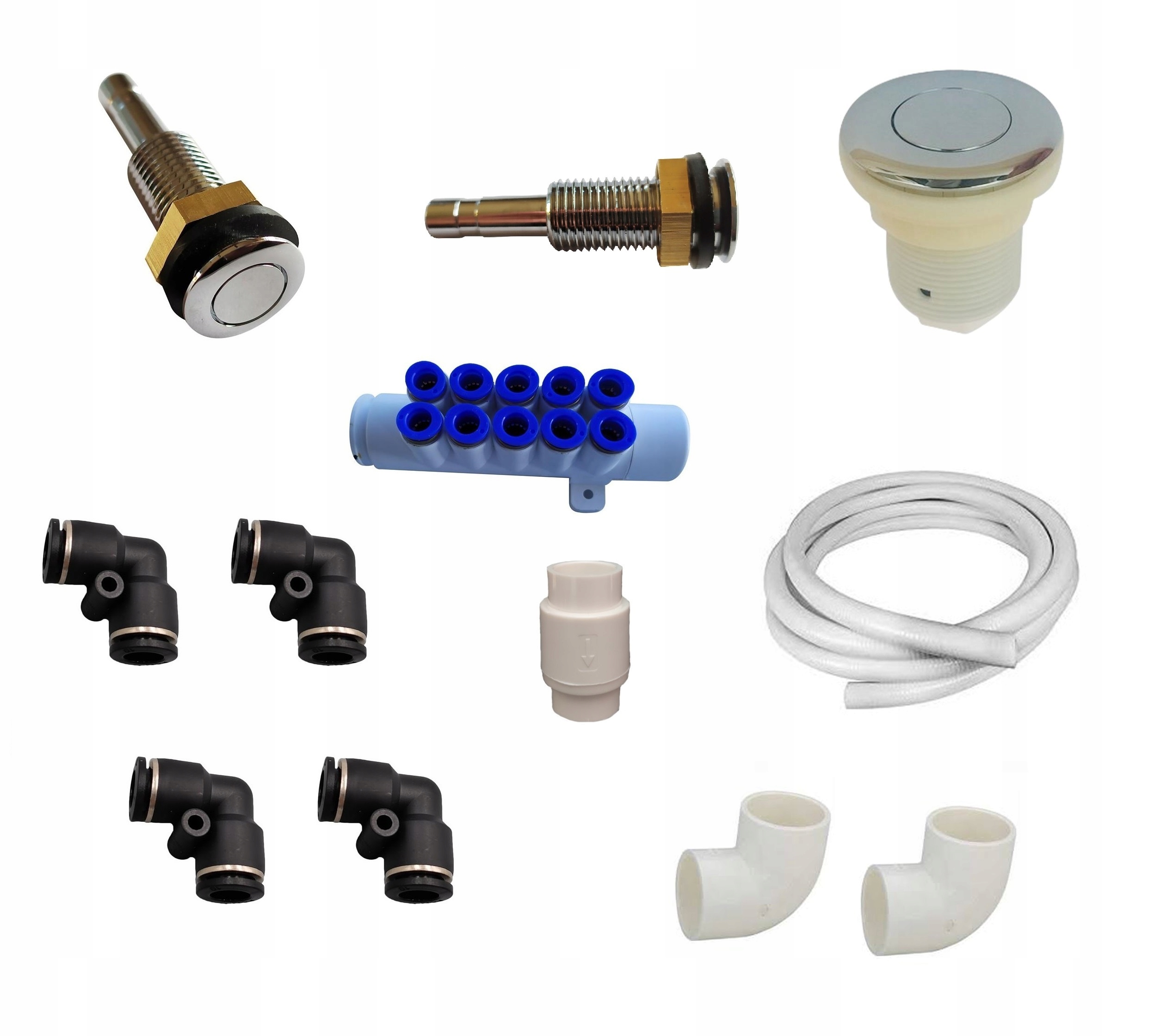 Aeromasáž 10 vzduchových trysiek, montáž vírivky