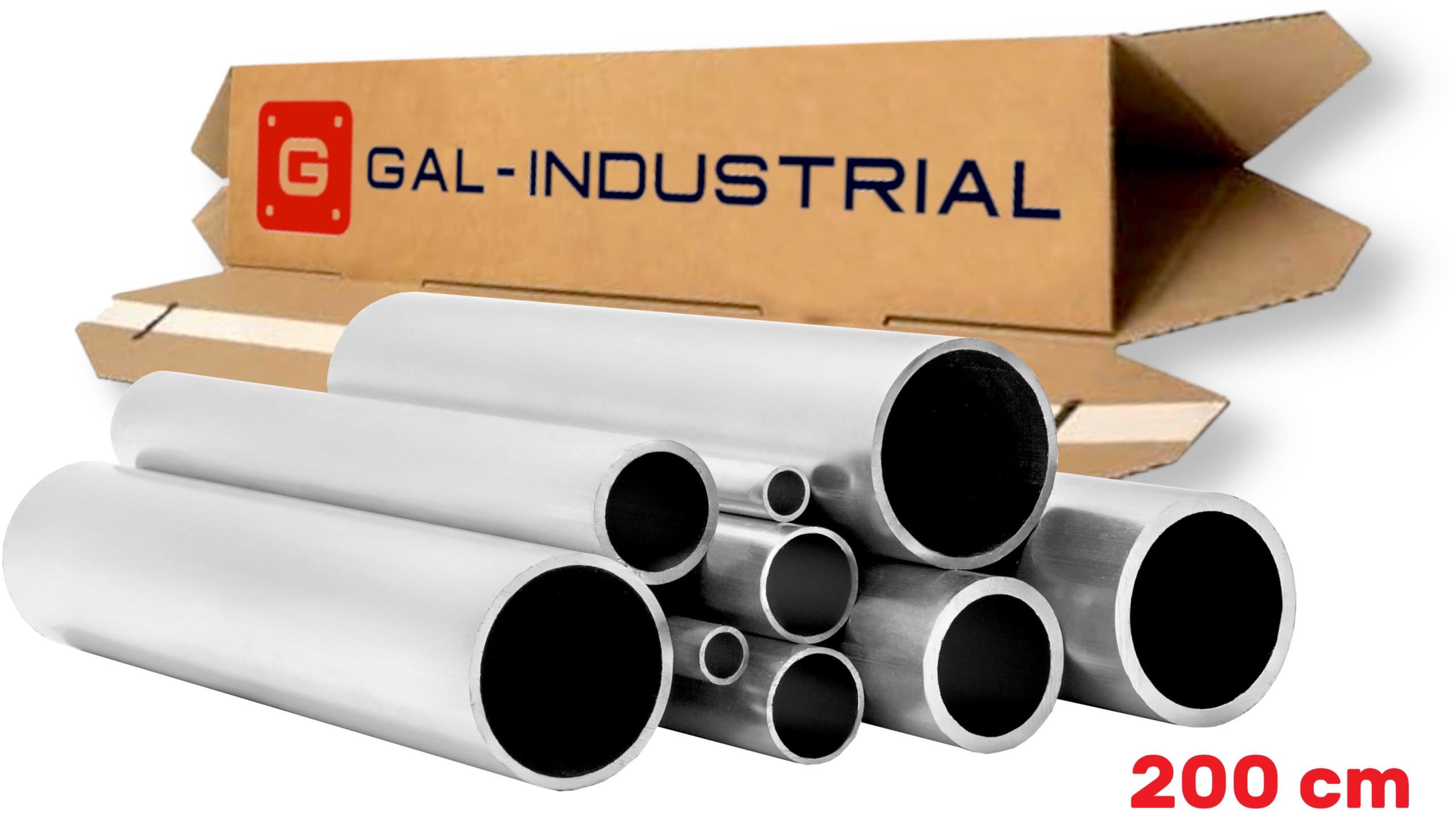 Aluminiová Trubka 40x3 mm 200 cm Kulatá Trubka Fi 40 Řezání Na Míru