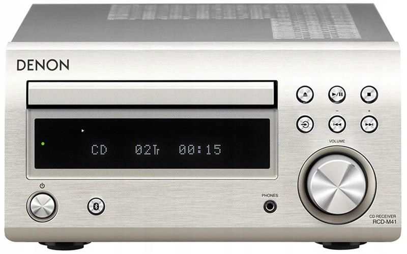 Denon RCD-M41 60W Bluetooth Radio FM Srebrny