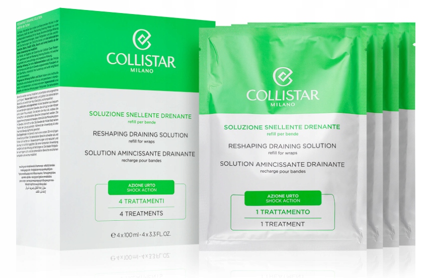 Collistar Reshaping Draining Solution bandáže na celulitidu 4x100 ml originál