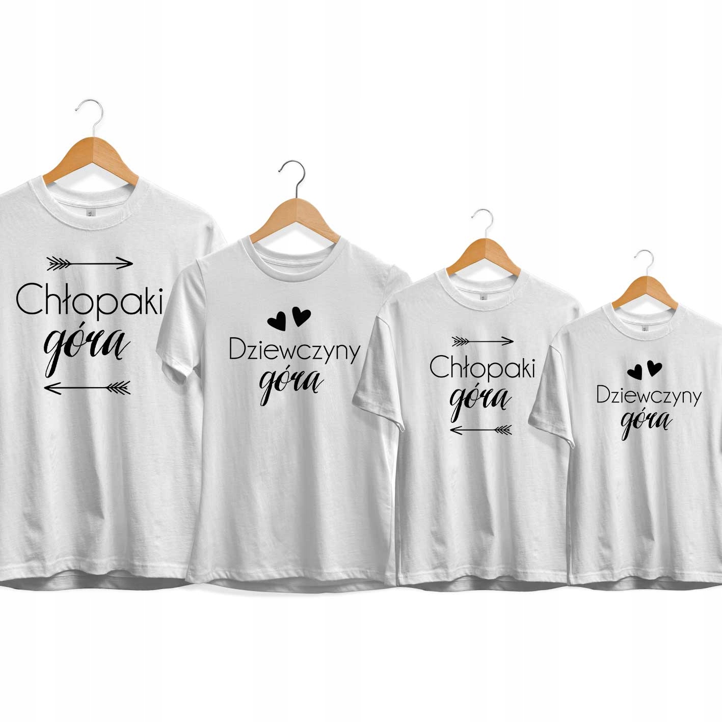 

Koszulki dla rodziny Zestaw koszulek dla 4 osób