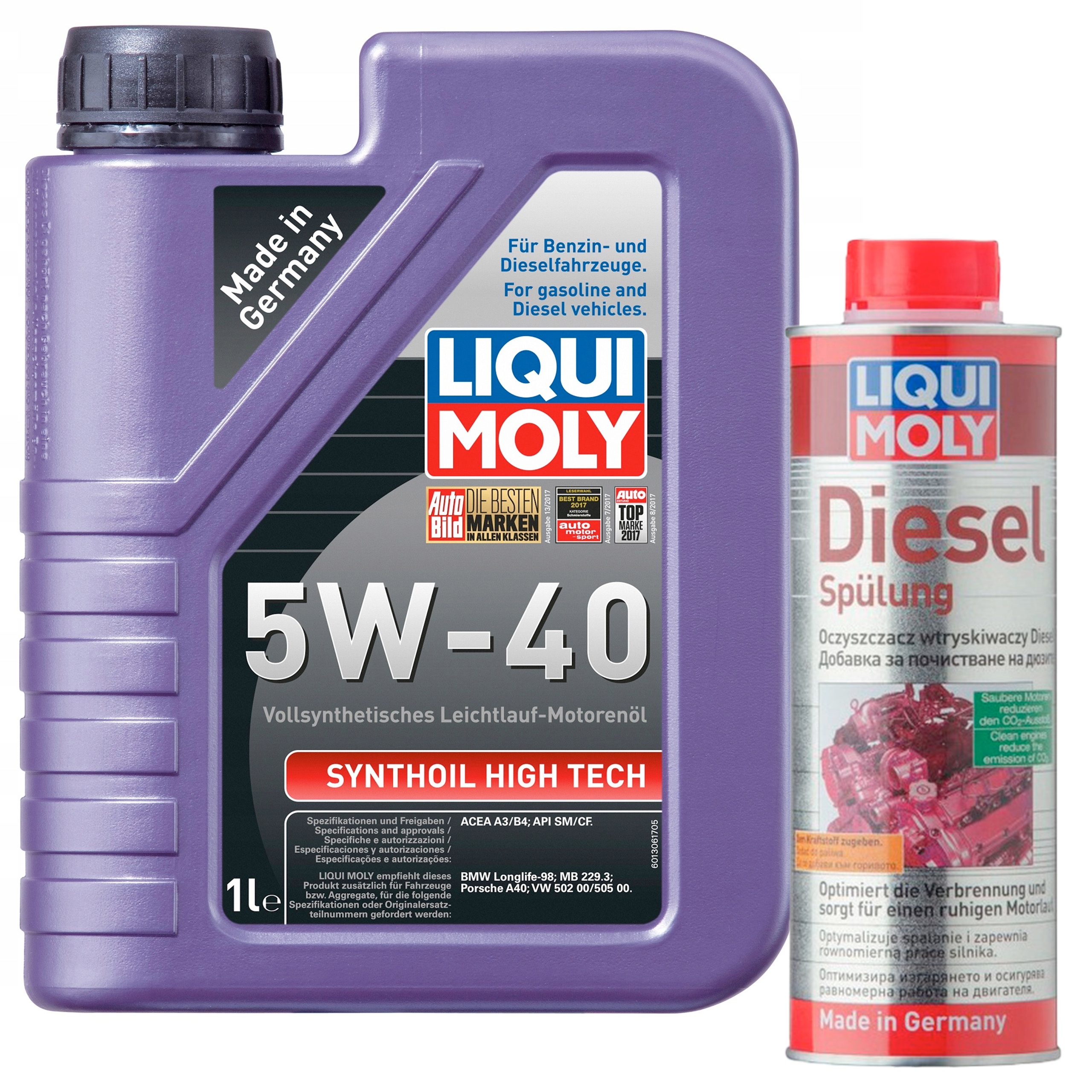 Liqui Moly 1855 High Tech 5W-40 1L + SPULUNG
