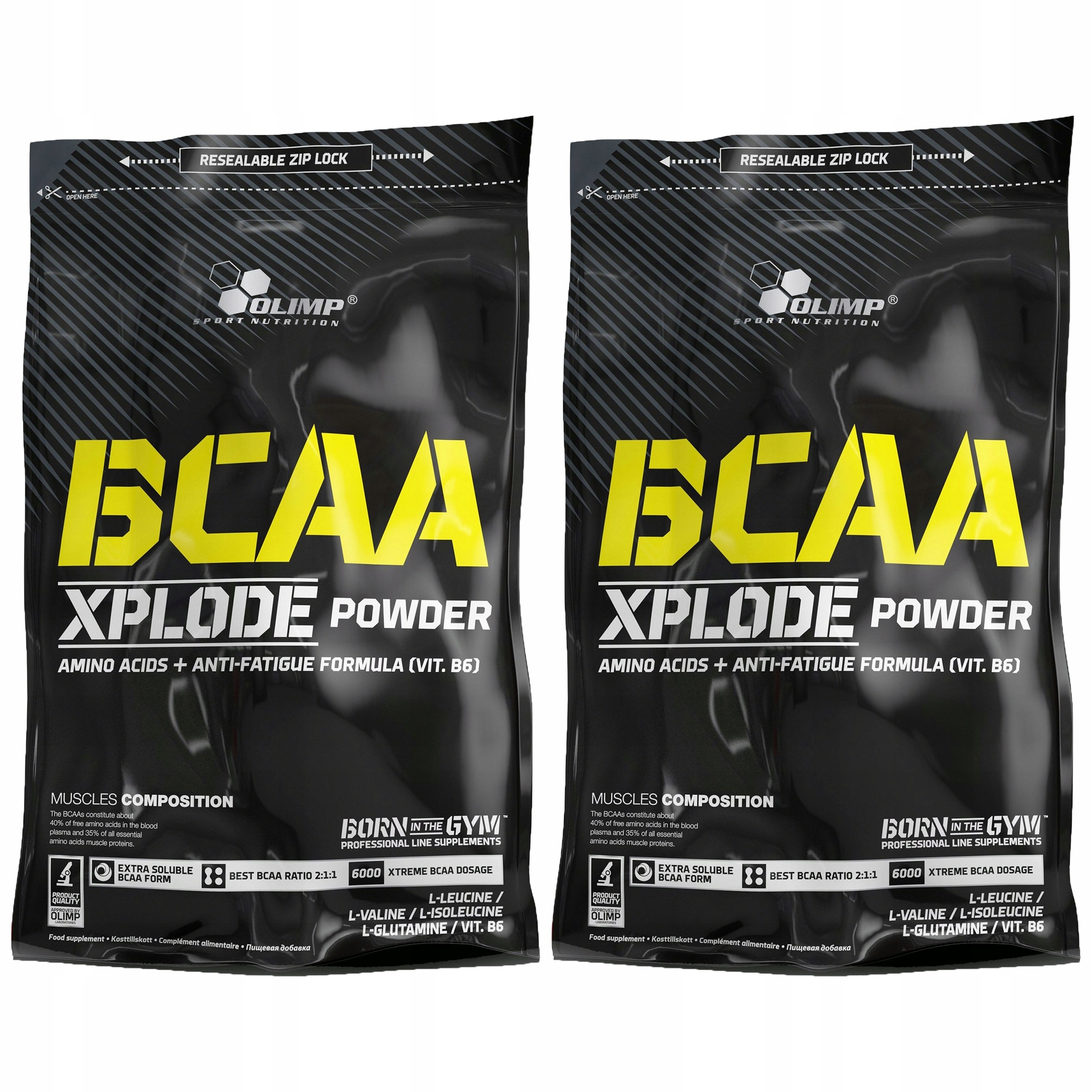 2x Olimp Bcaa Xplode 1000 g Aminokyseliny Regenerace Svalová hmota