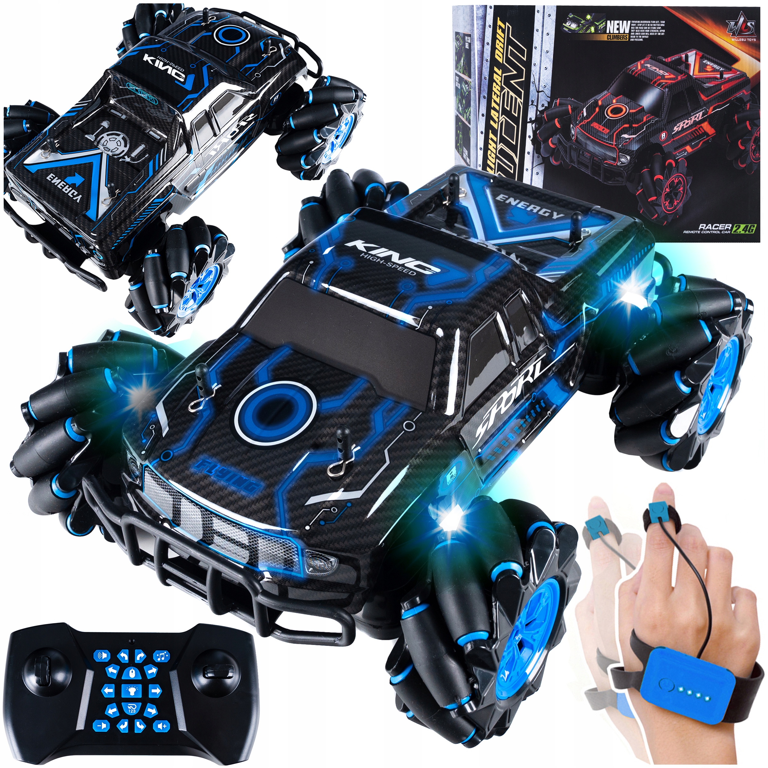 

Samochód Auto Rc Zdalnie Sterowany Drift 4X4 Gesty