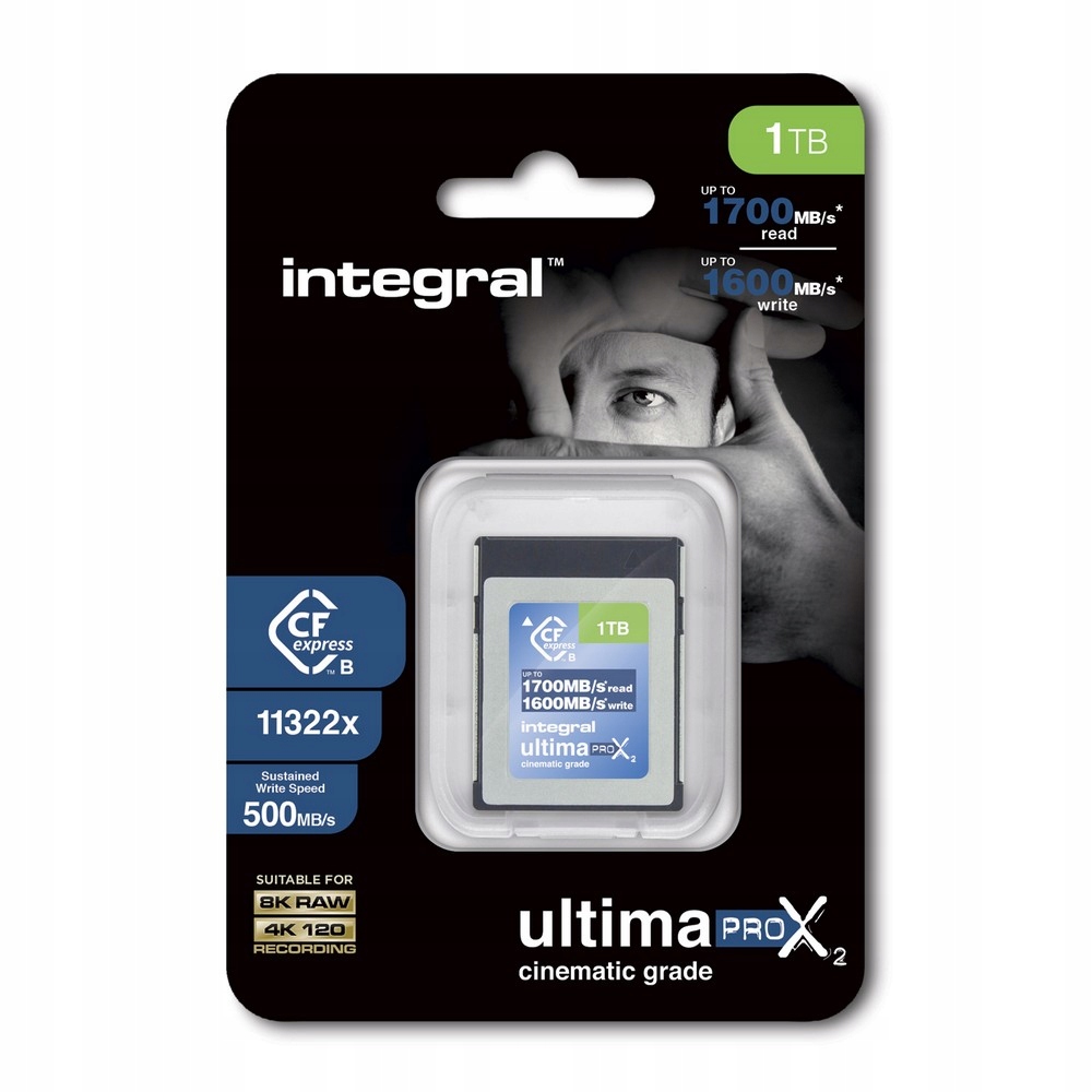 INTEGRAL UltimaPro X2 CFExpress Typ B 2.0 1TG Kod producenta INCFE1TB1700/1600