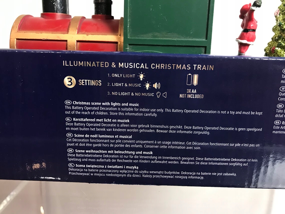 Pociąg z oświetleniem dźwiękiem MV WIOSKA ŚWIĄTECZ Rodzaj pozytywka