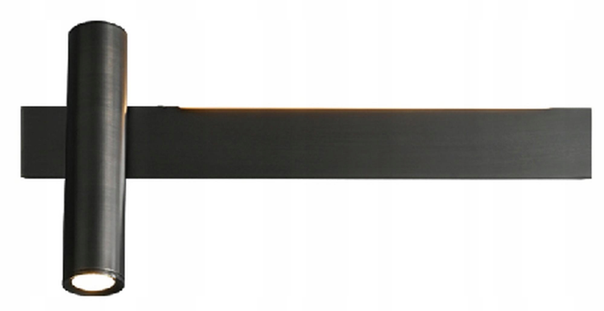 Barra Stylowy Nowoczesny Kinkiet Czarny 30 cm Lewy