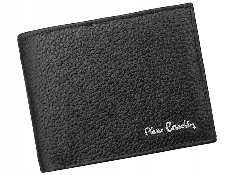 Portfel Skórzany Męski Rozbudowany Czarny Skóra Naturalna Pierre Cardin
