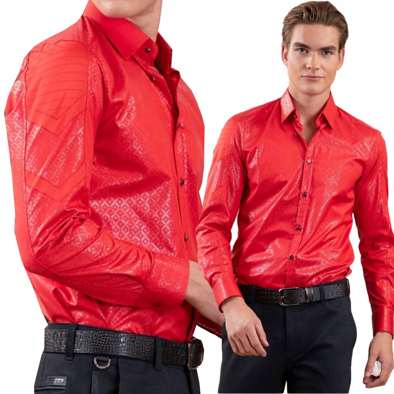 Pánská košile Mondo Limited Elegantní Shine 3D večerní