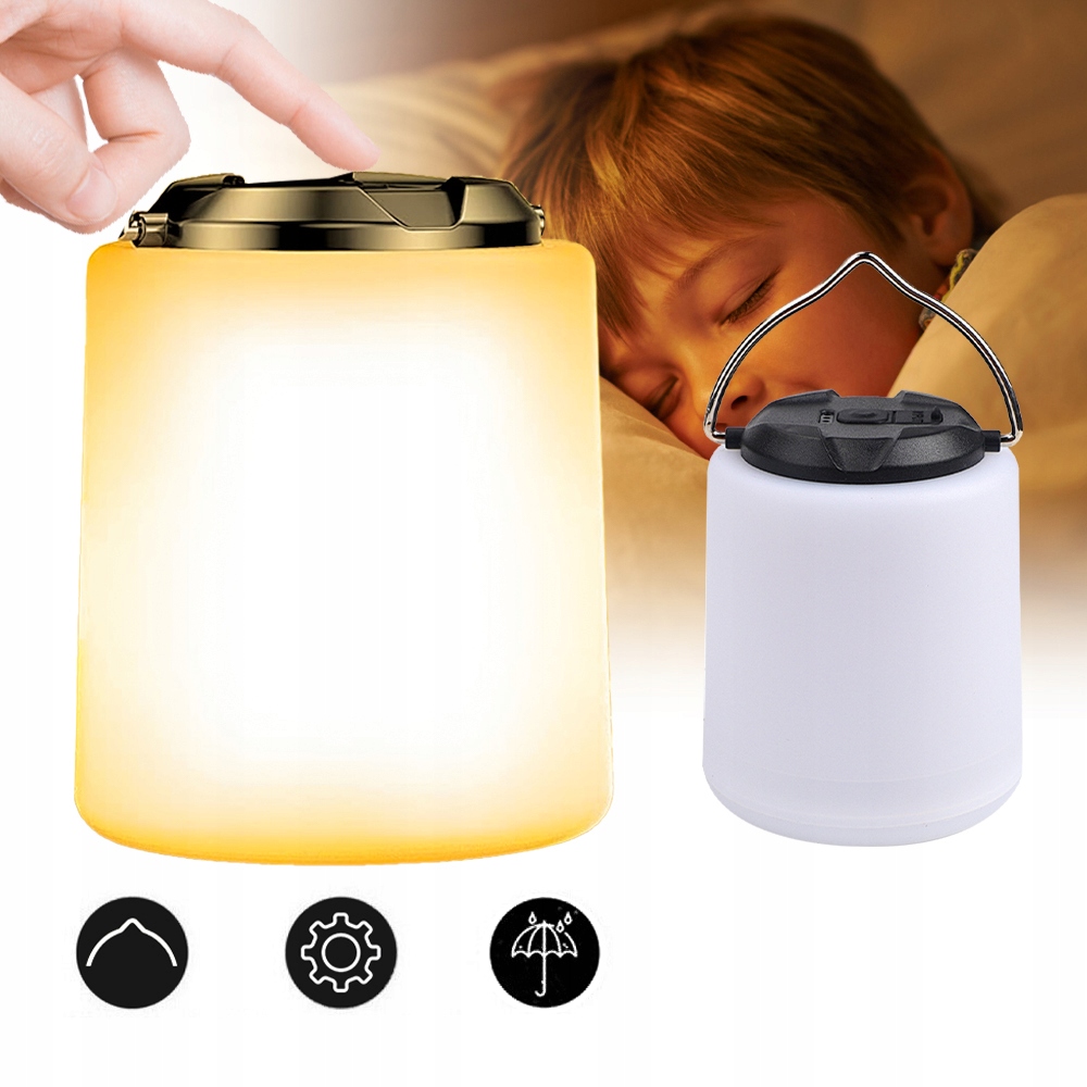 LAMPKA TURYSTYCZNA ŻARÓWKA LED DO NAMIOTU NA BIWAK Moc 0 W