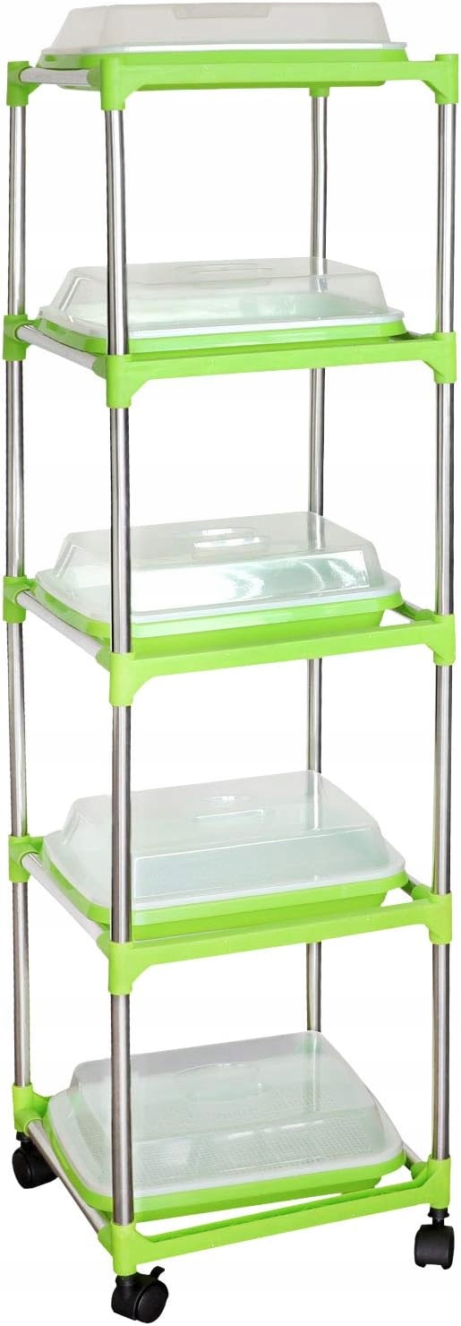 5-vrstvová podnos na klíčenie semien s poličkou – pestovanie bez pôdy