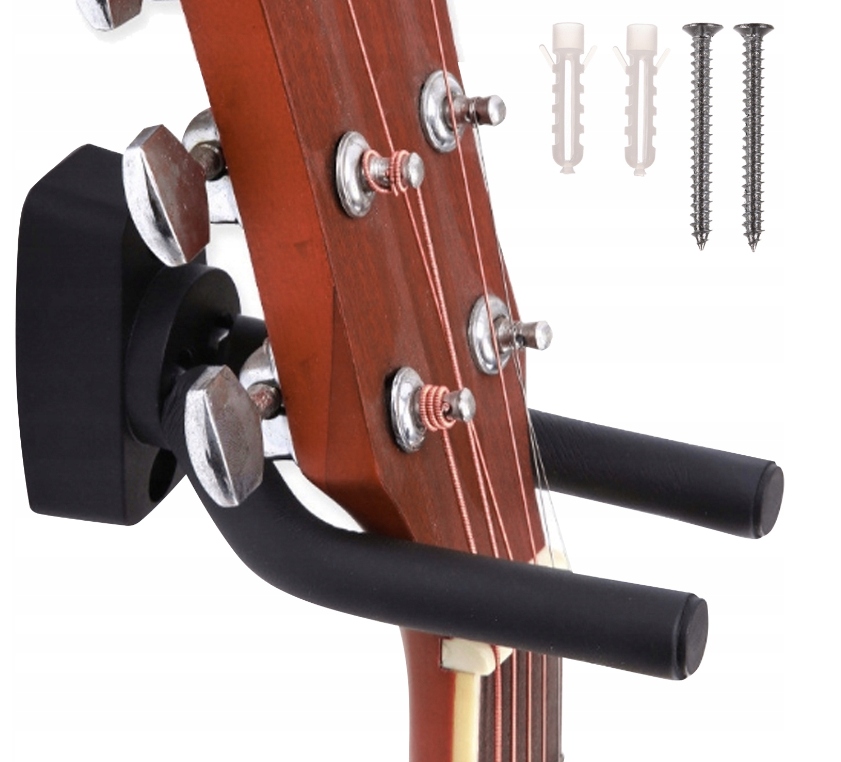 UCHWYT WIESZAK NA GITARĘ GITAROWY ŚCIENNY + WKRĘTY