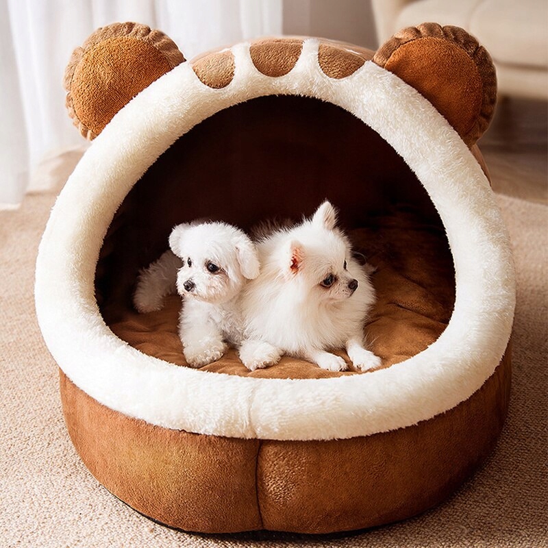 Зимняя кровать для собак Самонагревающийся дом тип изоляция питомника