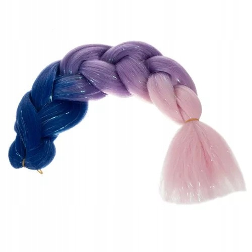 WŁOSY SYNTETYCZNE WARKOCZYKI WARKOCZ Długie Proste Ombre KOLOR BROKATOWE Marka Soulima